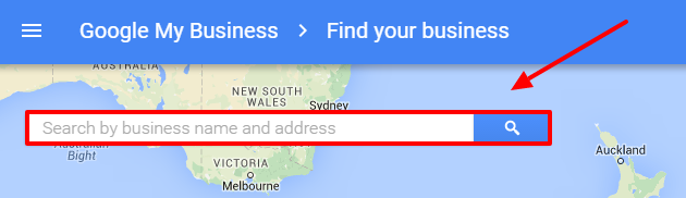 Google My Business Search Existing Listings