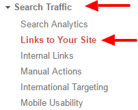 Google Search Console links to your site