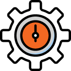 Interlocking circles represent branding services.